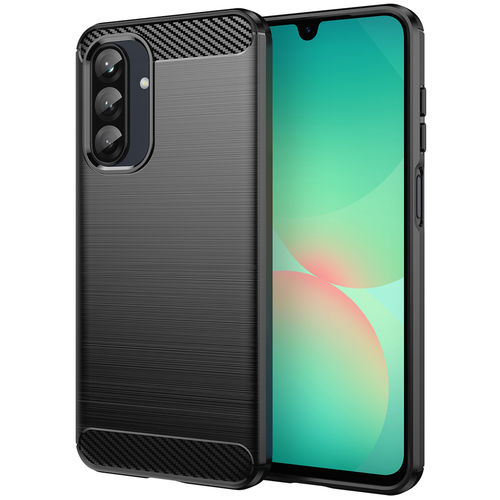 Flexi Slim Carbon Fibre Case for Samsung Galaxy A26 - Brushed Black