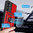 Heavy Duty Shockproof Case / Slide Camera Cover for Samsung Galaxy A36 - Red
