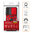 Heavy Duty Shockproof Case / Slide Camera Cover for Samsung Galaxy A36 - Red