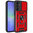 Heavy Duty Shockproof Case / Slide Camera Cover for Samsung Galaxy A36 - Red