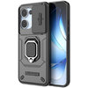 Heavy Duty Shockproof Case / Slide Camera Cover for Oppo Reno13 - Black