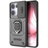 Heavy Duty Shockproof Case / Slide Camera Cover for Oppo Reno13 Pro - Black