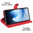 Leather Wallet Case & Card Holder Pouch for Oppo Reno13 - Red