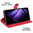 Leather Wallet Case & Card Holder Pouch for Oppo Reno13 F - Red