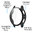 Anti-Scratch Hard Shell Case for Samsung Galaxy Watch7 44mm - Black (Frame)