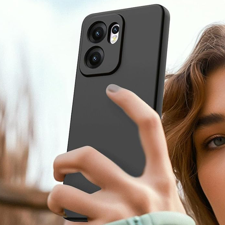 Flexi Stealth Liquid Silicone Case for Oppo Reno13 F - Black (Matte)