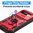 Heavy Duty Shockproof Case / Slide Camera Cover for Google Pixel 9a - Red