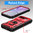 Heavy Duty Shockproof Case / Slide Camera Cover for Google Pixel 9a - Red