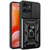 Heavy Duty Shockproof Case / Slide Camera Cover for Motorola Edge 50 - Black