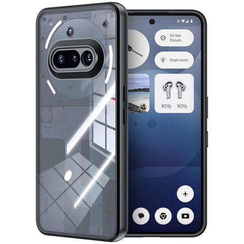 Hybrid Fusion Shockproof Hard Case for Nothing Phone (3a) - (Black) Frame