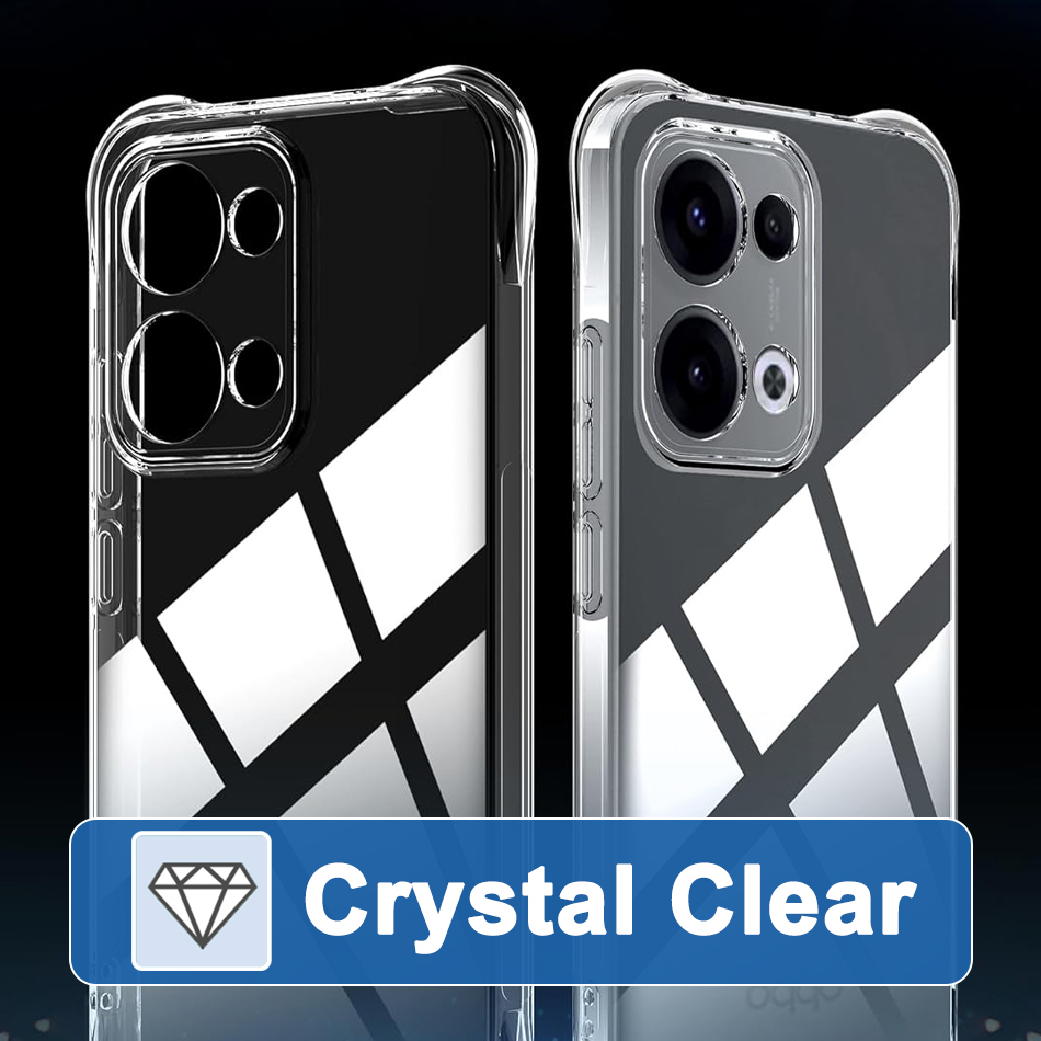 Flexi Gel Shockproof Case for Oppo Reno13 - Clear (Gloss Grip)