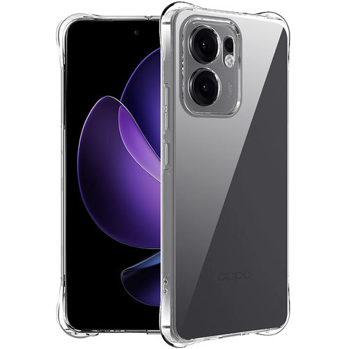 Flexi Gel Shockproof Case for Oppo Reno13 F - Clear (Gloss Grip)
