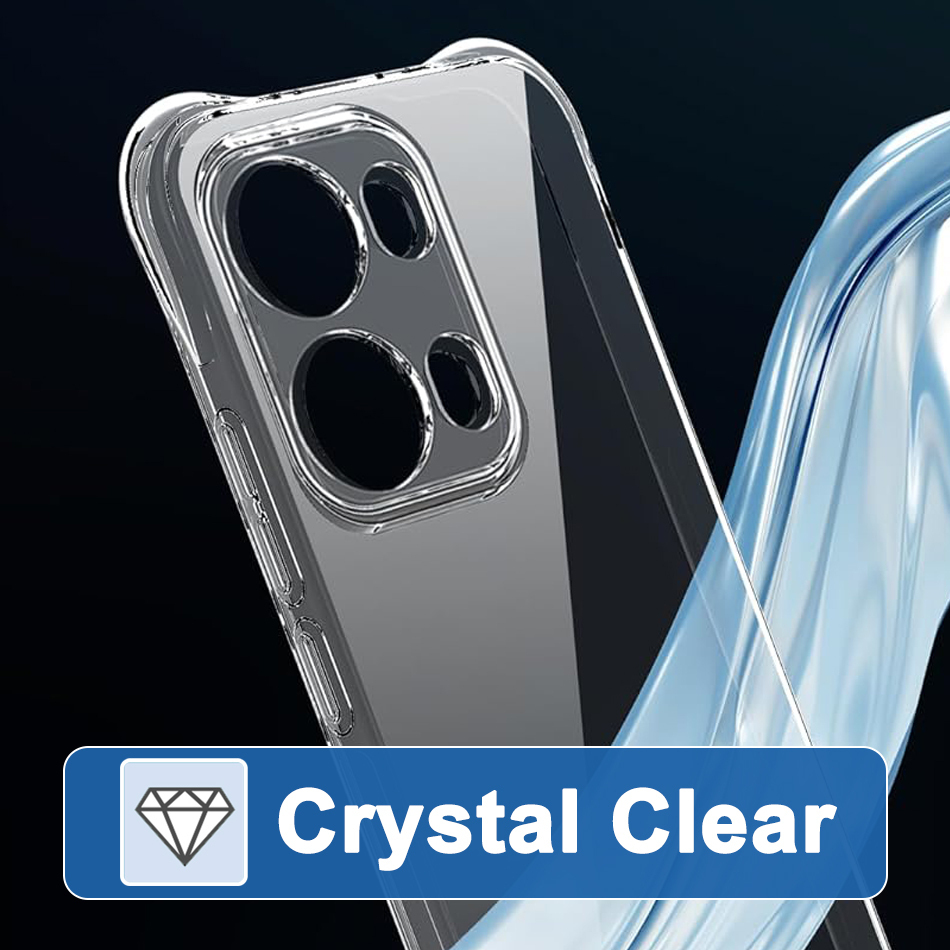 Flexi Gel Shockproof Case for Oppo Reno13 Pro - Clear (Gloss Grip)