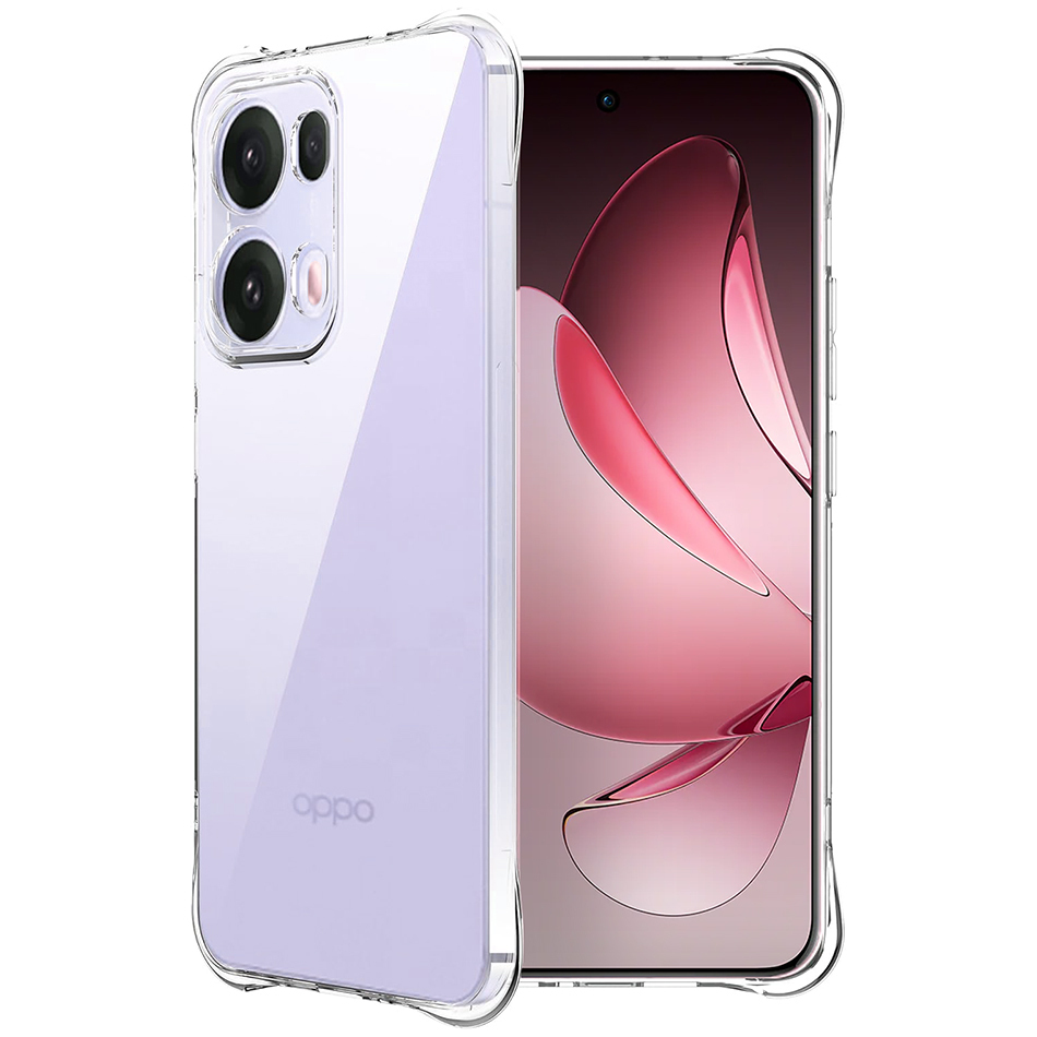 Flexi Gel Shockproof Case for Oppo Reno13 Pro - Clear (Gloss Grip)