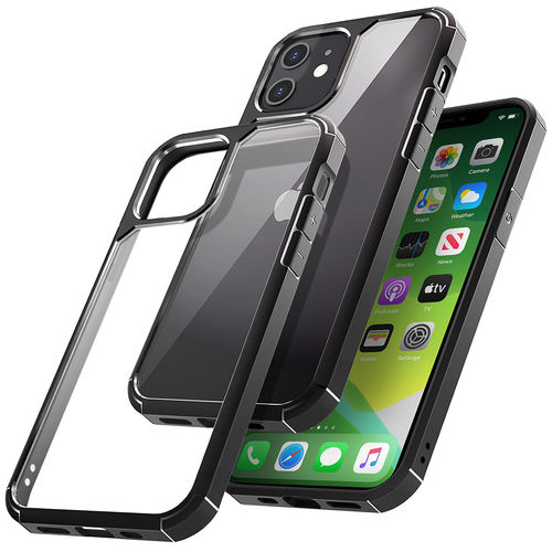 Hybrid Acrylic Tough Shockproof Case for Apple iPhone 11 - Black (Frame)