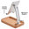 Wooden Foldable Desktop Stand / Adjustable Holder for Phone / Tablet - Beech
