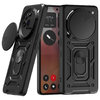 Heavy Duty Shockproof Case / Slide Camera Cover for Nothing Phone (3a) Pro - Black