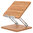 (Z-Fold) Adjustable Wooden / Foldable Desktop Stand for Tablet / Laptop - Honey Walnut