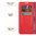 Leather Wallet Case & Card Holder Pouch for Asus ROG Phone 9 / 9 Pro - Red