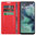 Leather Wallet Case & Card Holder Pouch for Motorola Moto G35 - Red