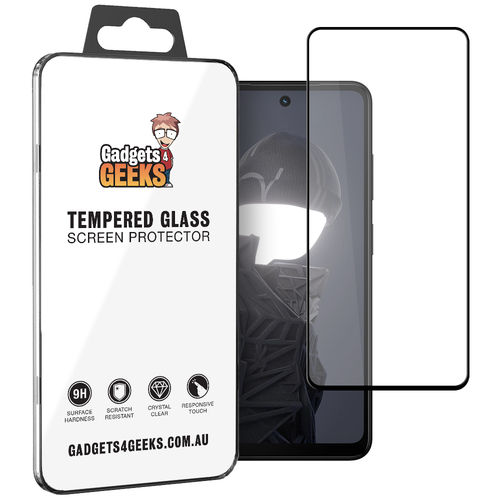 Full Coverage Tempered Glass Screen Protector for HMD Fusion 5G - Black