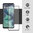 Full Coverage Tempered Glass Screen Protector for Motorola Moto G35 - Black
