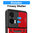 Heavy Duty Shockproof Case / Slide Camera Cover for Motorola Moto G35 - Red