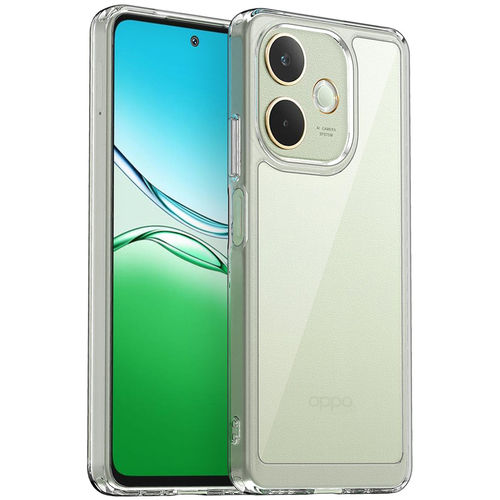 Hybrid Acrylic Tough Shockproof Case for Oppo A5 Pro 5G - Clear (Frame)