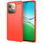Flexi Slim Carbon Fibre Case for Oppo A5 Pro - Brushed Red