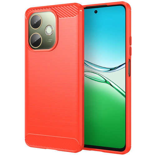 Flexi Slim Carbon Fibre Case for Oppo A5 Pro 5G - Brushed Red