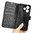 Leather Wallet Case & Card Holder Pouch for Oppo A5 Pro 5G - Black