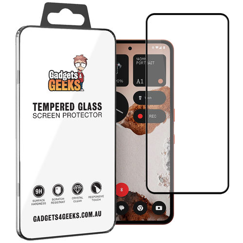 Full Coverage Tempered Glass Screen Protector for Nothing CMF Phone 2 Pro - Black