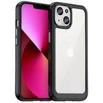 Hybrid Acrylic Tough Shockproof Case for Apple iPhone 13 - Black (Frame)