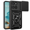 Heavy Duty Shockproof Case / Slide Camera Cover for Motorola Edge 60 Fusion - Black