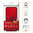Heavy Duty Shockproof Case / Slide Camera Cover for Motorola Edge 60 Fusion - Red
