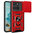 Heavy Duty Shockproof Case / Slide Camera Cover for Motorola Edge 60 Fusion - Red