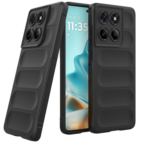 Flexi Grip Defender Shockproof Case for Motorola Edge 60 Fusion - Black (Matte)