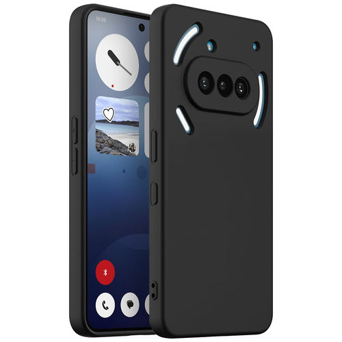 Flexi Stealth Liquid Silicone Case for Nothing Phone (3a) - Black (Matte)