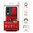 Heavy Duty Shockproof Case / Slide Camera Cover for Samsung Galaxy S25 Edge - Red