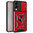 Heavy Duty Shockproof Case / Slide Camera Cover for Samsung Galaxy S25 Edge - Red