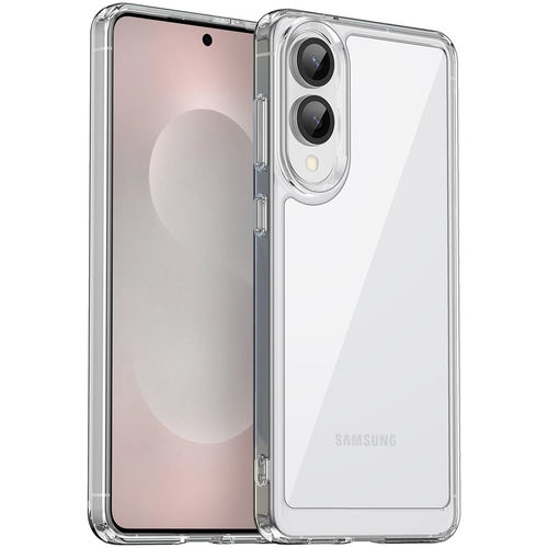 Hybrid Acrylic Tough Shockproof Case for Samsung Galaxy S25 Edge - Clear (Frame)
