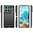 Flexi Slim Carbon Fibre Case for Motorola Edge 60 Fusion - Brushed Black