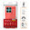 Flexi Slim Carbon Fibre Case for Motorola Edge 60 Fusion - Brushed Red