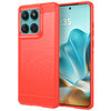 Flexi Slim Carbon Fibre Case for Motorola Edge 60 Fusion - Brushed Red