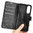 Leather Wallet Case & Card Holder Pouch for Samsung Galaxy S25 Edge - Black