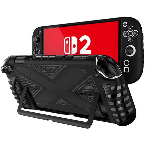 (3-in-1) X Stealth Hard Shell Case for Nintendo Switch 2 - Black (Full Body)
