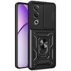 Heavy Duty Shockproof Case / Slide Camera Cover for Oppo A80 5G - Black