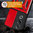 Heavy Duty Shockproof Case / Slide Camera Cover for Oppo A80 5G - Red