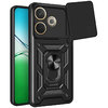 Heavy Duty Shockproof Case / Slide Camera Cover for Oppo A5 Pro 5G - Black