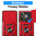 Heavy Duty Shockproof Case / Slide Camera Cover for Oppo A5 Pro 5G - Red